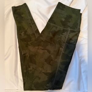 Olive Green Camo Leggings